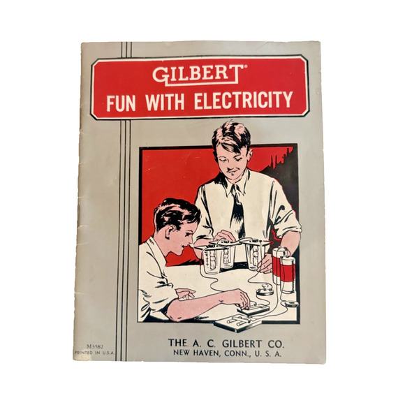 Jewelry - Vintage 1956 Gilbert Fun With Electricity and Magnetism Manual of Instructions